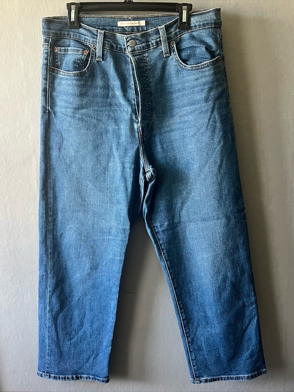 Levi’s Ribcage Straight Ankle Button Fly Jeans Size 32